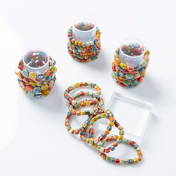 All Shapes Clay Mini Bracelets - Assorted 24 Pack