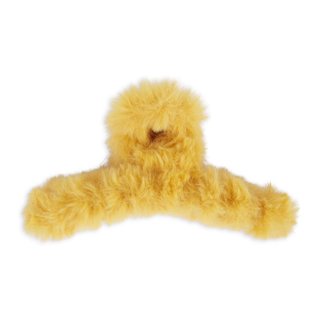 Teddy Hair Claw - Mustard
