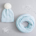 Chenille Knit Scarf - Blue