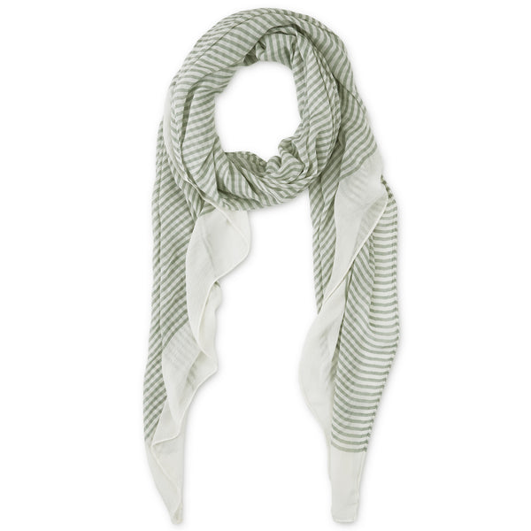 Tiny Stripe Insect Shield Scarf - Army Green