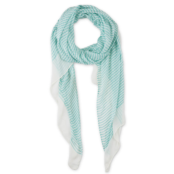Tiny Stripe Insect Shield Scarf - Turquoise