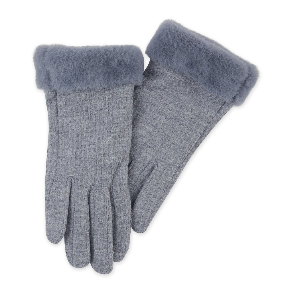 Winter Waffle Gloves - Gray