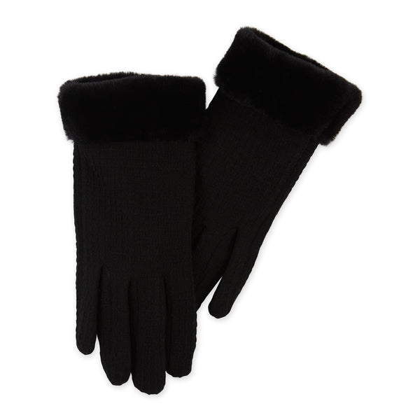 Winter Waffle Gloves - Black