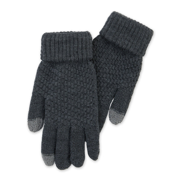 Bailey Knit Gloves - Charcoal