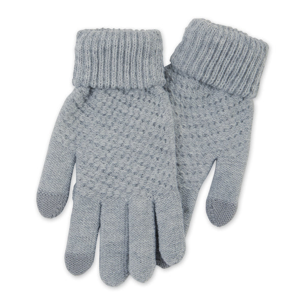Bailey Knit Gloves - Gray
