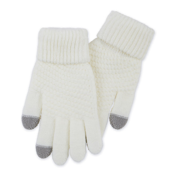 Bailey Knit Gloves - Cream