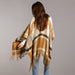 Savannah Plaid Ruana - Mustard