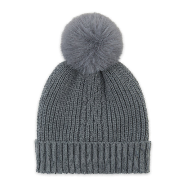 Kenzie Knit Beanie - Gray