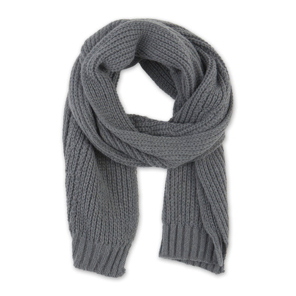 Kenzie Knit Scarf - Gray