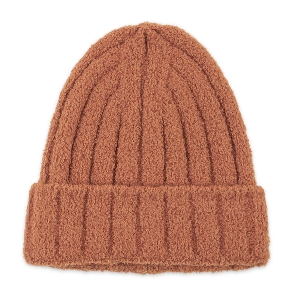 Ribbed Knit Beanie - Honey Gold