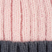 Sofia Ribbed Beanie - Pink/Gray