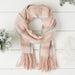 Caroline Plaid Scarf - Pink