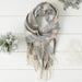 Caroline Plaid Scarf - Gray