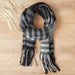 Cozy Plaid Scarf - Gray