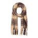 Cozy Plaid Scarf - Brown