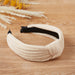 Chenille Knotted Headband - Cream