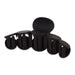 Matte Circles Hair Claw - Black