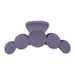 Matte Circles Hair Claw - Purple