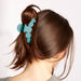 Matte Circles Hair Claw - Ocean