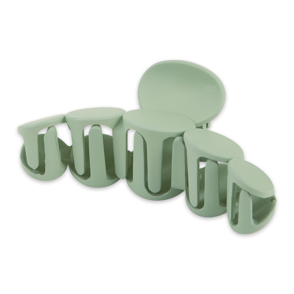 Matte Circles Hair Claw - Mint