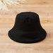 Corduroy Reversible Bucket Hat - Black