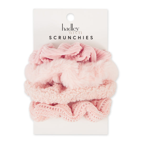 Scrunchie Set Of 4 - Pink