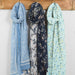 Floral Scarf - Blue