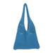 Knit Market Tote - Blue