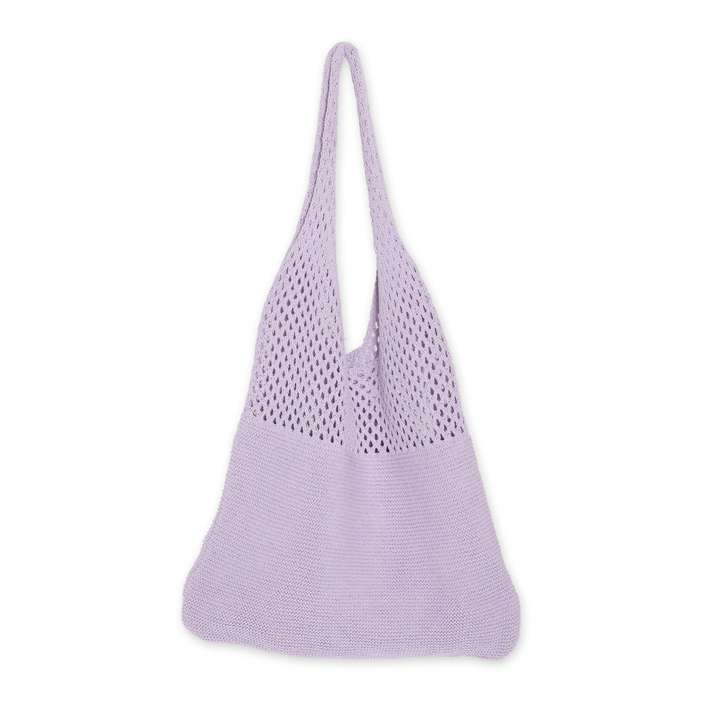 Knit Market Tote - Lilac