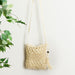 Straw Crossbody Bag -Sand