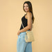 Straw Crossbody Bag -Sand