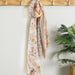 Orange Boho Floral Insect Shield Scarf