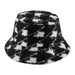 Teddy Bucket Hat - Houndstooth