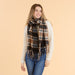 Autumn Plaid Scarf - Black