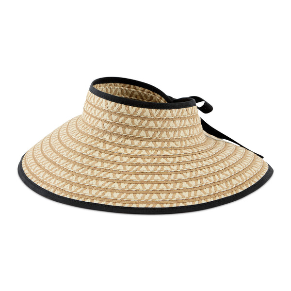 Playa Straw Visor - Black