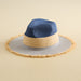 Kai Straw Hat - Navy/Gray