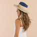 Kai Straw Hat - Navy/Gray