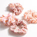 Spring Scrunchie Set of 4 - Coral