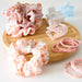 Spring Scrunchie Set of 4 - Coral