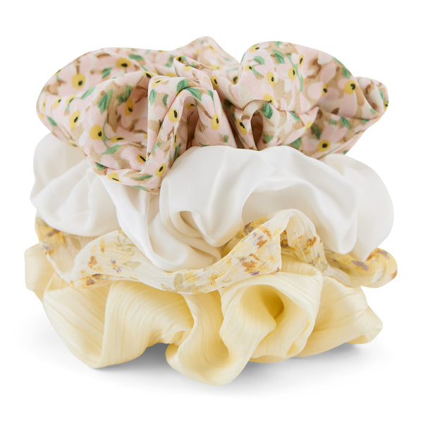 Spring Scrunchie Set of 4 - Yellow