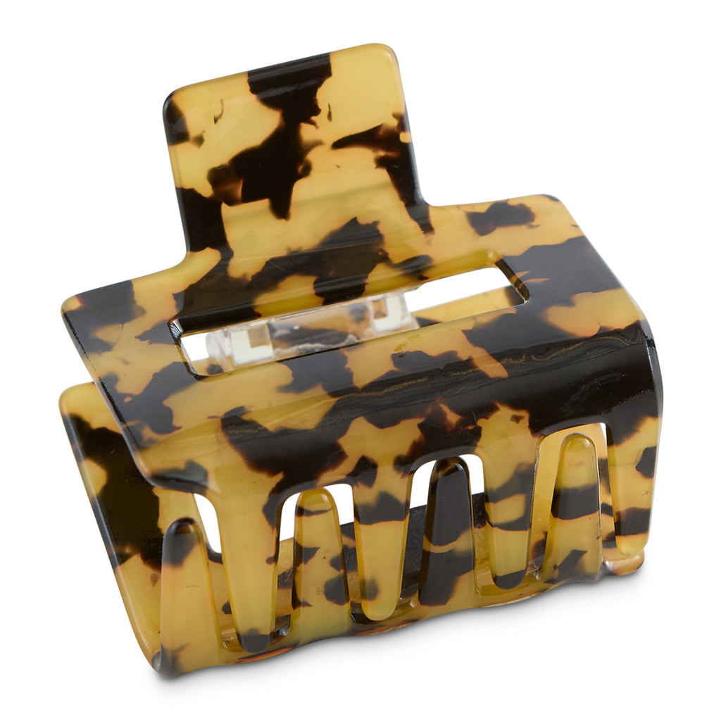 Small Rectangle Hair Claw - Tortoise
