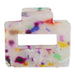 Small Rectangle Hair Claw - Confetti