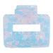 Small Rectangle Hair Claw - Cotton Candy