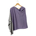 wholesale Lavender & Gray Colorblock Cotton Poncho