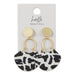 Black And White Drop Earrings