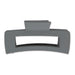 Large Matte Hair Claw - Charcoal