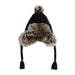 Knitted Trapper Hat - Black
