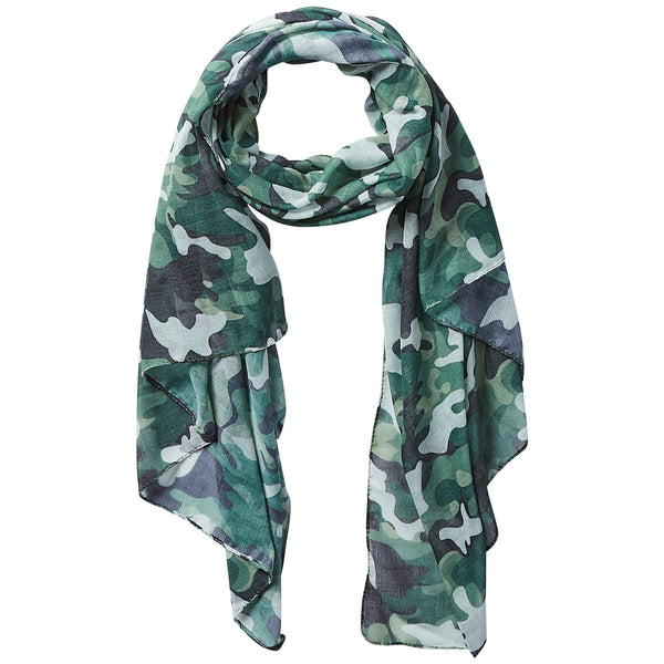 Insect Shield Scarf - Green Camo - Tickled Pink Wholesale