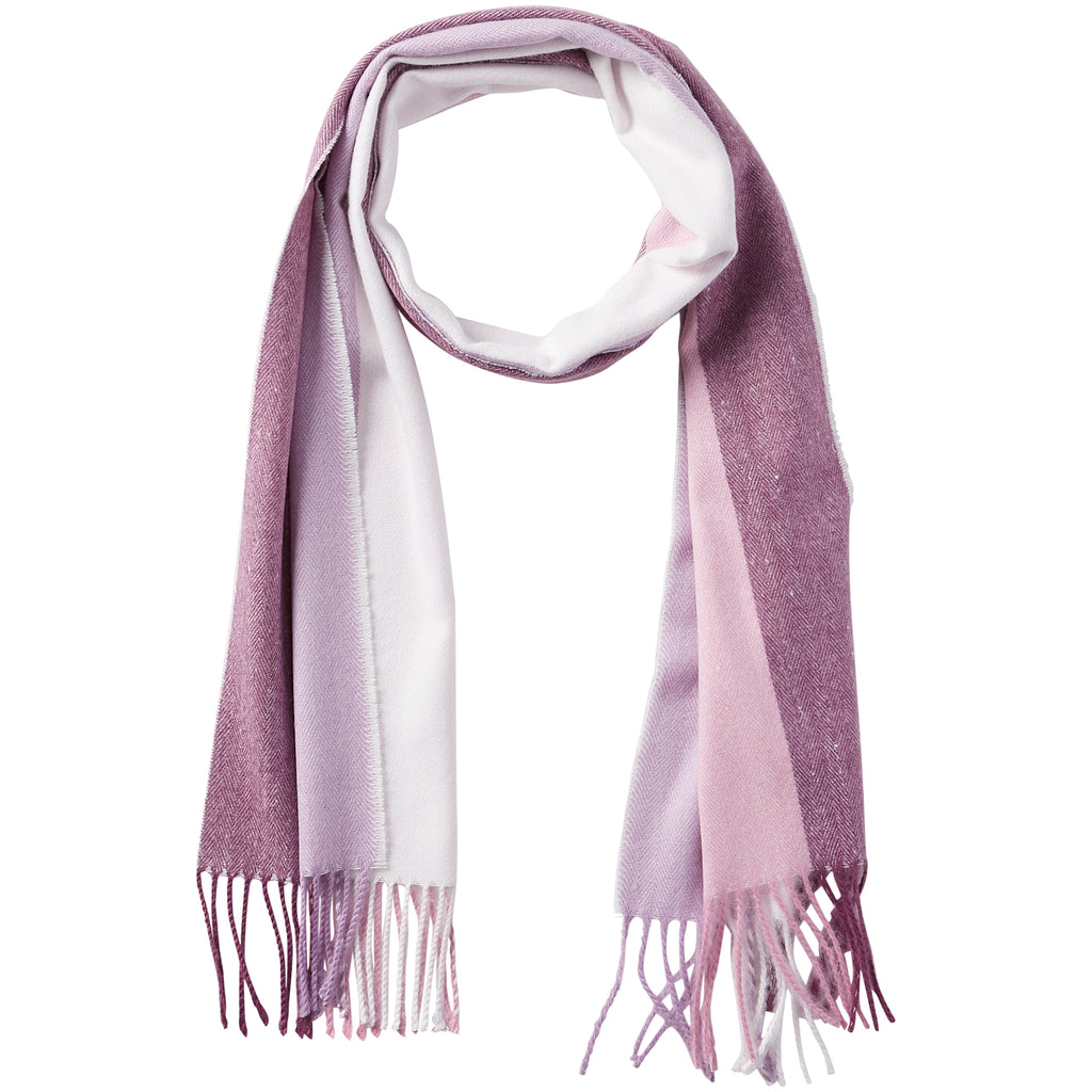 Vibrant Stripe Fringe Scarf - Purple - Tickled Pink Wholesale
