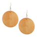 Wood Circle Earrings